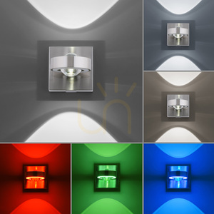 Q-MIA Wandleuchte 9185-55 Silber 4xLED small 4