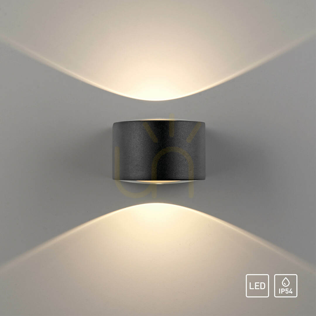 Aussicht Wandleuchte CARLA 9460-13 Anthrazit 2xLED Wandleuchte CARLA 9460-13 Anthrazit 2xLED