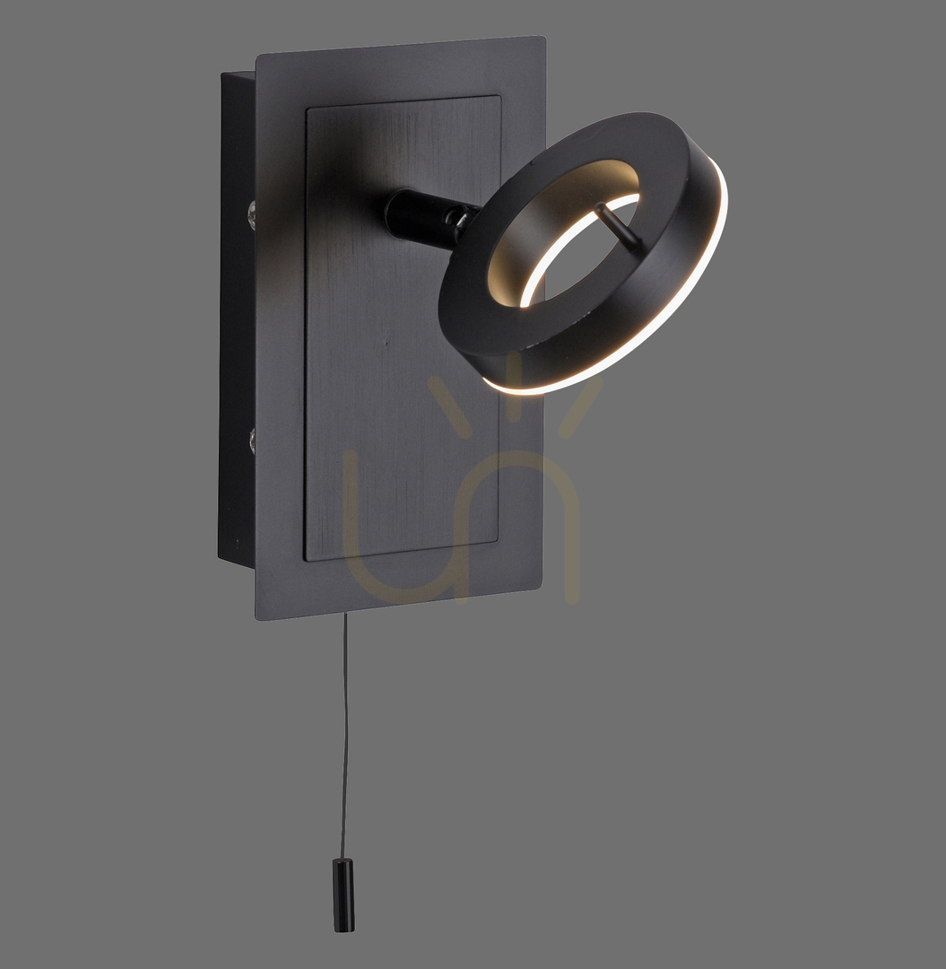 Nástenné svietidlo SILEDA 9785-13 Antracit 1xLED