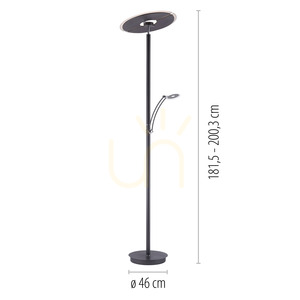 ARTUR Stehleuchte 673-13 Anthrazit 1xLED small 8