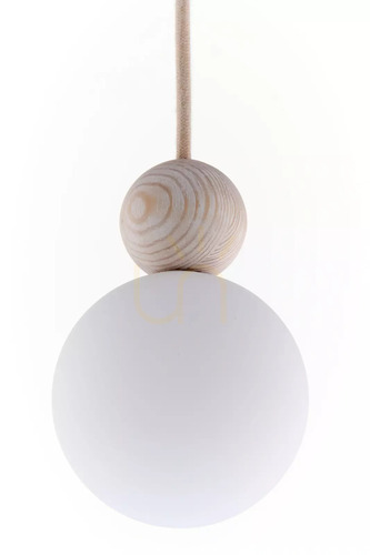 Prüfen Pendelleuchte Sigma Rona 1 gebleichtes Holz beige 15 cm G9 41673