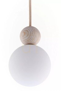 Pendelleuchte Sigma Rona 1 gebleichtes Holz beige 15 cm G9 41673 small 1