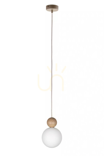 Prüfen Pendelleuchte Sigma Rona 1 Holz hellbraun 15 cm G9 41674