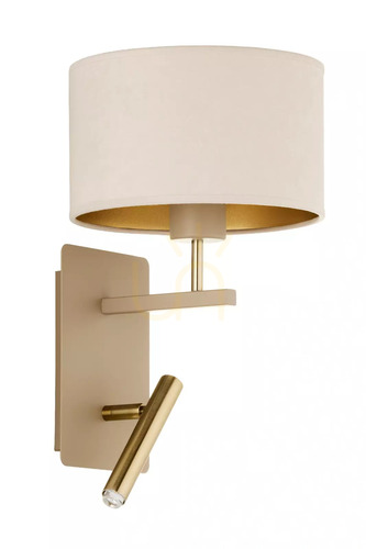 Prüfen Wandleuchte Sigma MARII beige gold 2-flammig E27 40 cm 41840