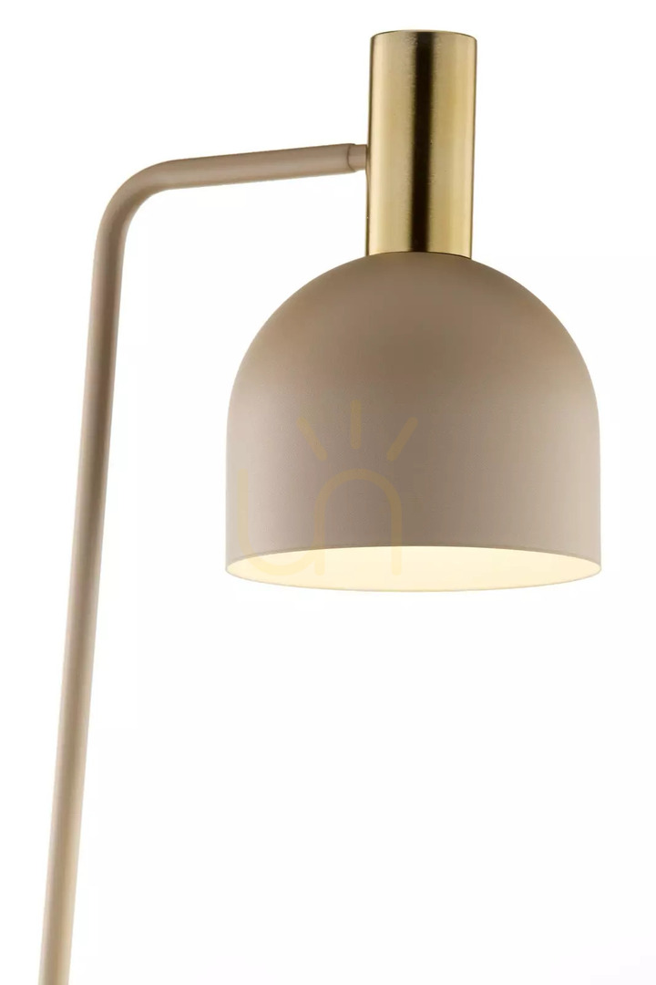 Aussicht Stehleuchte Sigma VITRUM GOLD 41722 Beige E27 gebürsteter Messingstahl Stehleuchte Sigma VITRUM GOLD 41722 Beige E27 gebürsteter Messingstahl