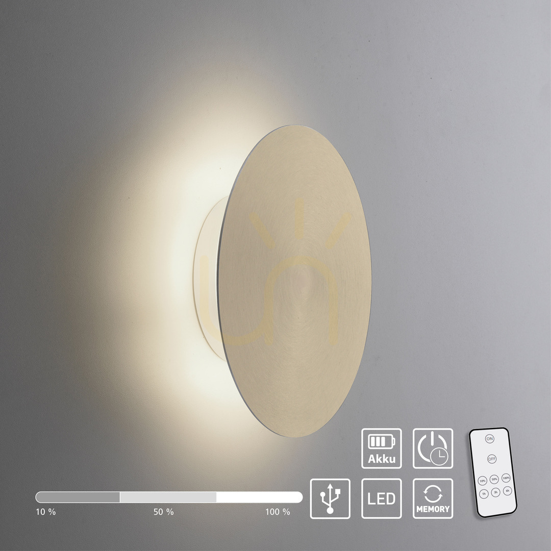 Anzeige AKKU-PUNTUA 8152-60 Braun 1xLED Wandleuchte AKKU-PUNTUA 8152-60 Braun 1xLED Wandleuchte