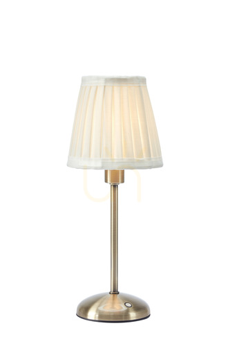 Prüfen Tischlampe Markslojd ANNO Akku gebrochenes Weiß E14 35 cm 109126