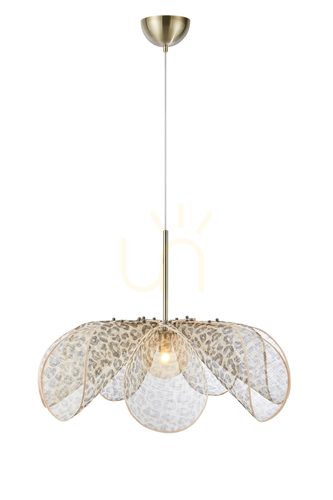 Prüfen Pendelleuchte Markslojd STYRKA 1-flammig E27 beige Eisen 75 cm SKU 109170
