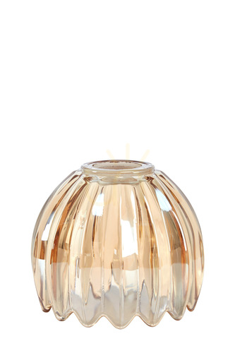 Prüfen Lampenschirm Markslojd Gota Ersatzglas Bernstein Glas 13 cm 980848