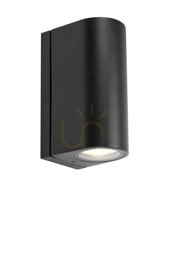 Prüfen Außenwandleuchte Markslojd ALOR LED Schwarz IP65 Aluminium 2x4,9W 109110