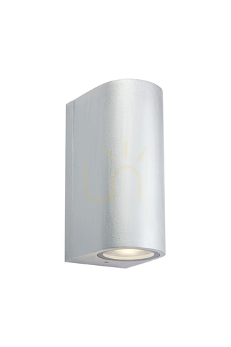 Prüfen Außenwandleuchte Markslojd ALOR LED 2-flammig Silber Aluminium IP65 109112