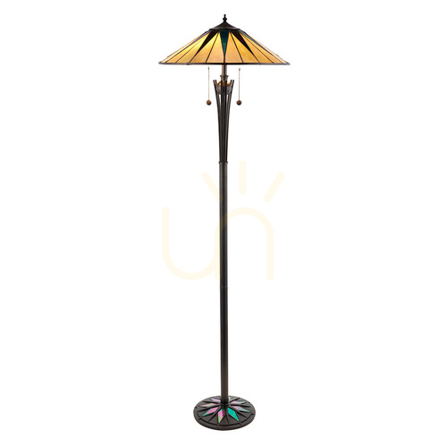 Prüfen Stehlampe Tiffany multicolor Interiors 64041