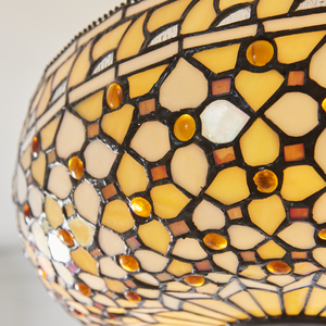 Pendelleuchte Interiors Tiffany Multicolor Glas Stahl 3-flammig E27 111882 small 5