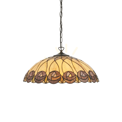 Prüfen Hutchinson Tiffany Pendelleuchte Multicolor 111985 Interiors.