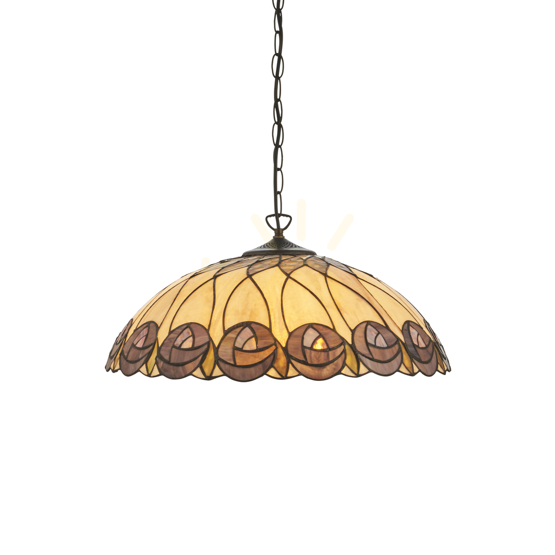 Hutchinson Tiffany závesná lampa Multicolor 111985 Interiéry.