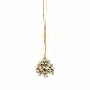Muscheldeko Quaste grau BAZAR BIZAR 40 cm small 0