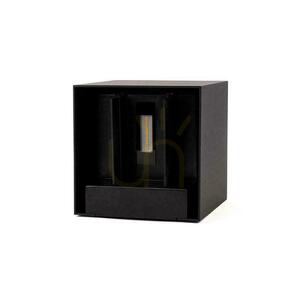 V-TAC 9-W-LED-COB-Solarwandleuchte, schwenkbar, schwarz, quadratisch, 15 x 15 cm, IP65, VT-11109, 3000 K, 860 lm small 1