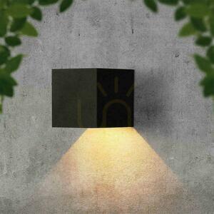 V-TAC 9-W-LED-COB-Solarwandleuchte, schwenkbar, schwarz, quadratisch, 15 x 15 cm, IP65, VT-11109, 3000 K, 860 lm small 8