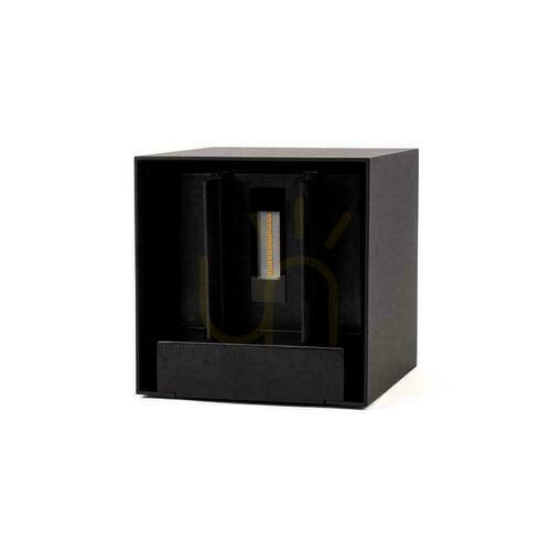 Prüfen V-TAC 9-W-LED-COB-Solar-Wandleuchte, schwenkbar, schwarz, quadratisch, 15 x 15 cm, IP65, VT-11109, 4000 K, 860 lm