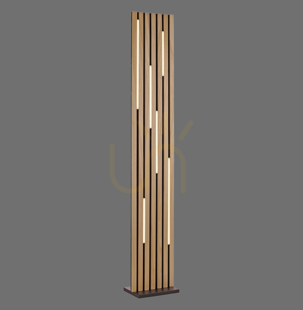 Q-AKUSTIK 822-79 Dřevěná stojací lampa s 1 LED diodou