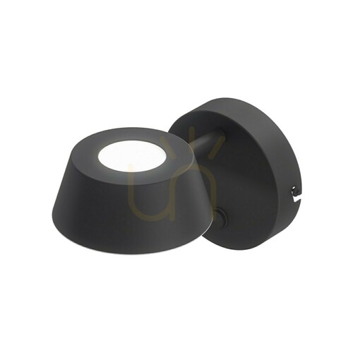 Prüfen Wandleuchte Timo Nero Weiß LED 3000K 6W Open Design Highlights