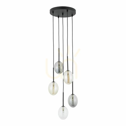 Prüfen Hängeleuchte „Pearl Mix“ 5 x G9
