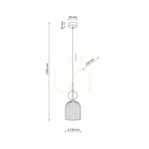 Sophia Cognac White Pendelleuchte 1 Xe14 small 9