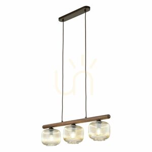 Salvia Brown Pendelleuchte, 3 Xe14 small 4