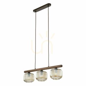 Salvia Brown Pendelleuchte, 3 Xe14 small 0
