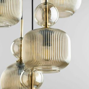 Sophia Cognac Pendelleuchte, 5 Xe14 small 4