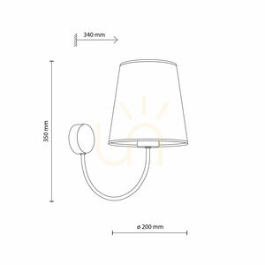 Candi Sabia Wandleuchte 1 Xe27 small 5