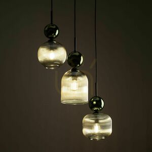 Sophia Green Cognac Pendelleuchte, 3 Xe14 small 2