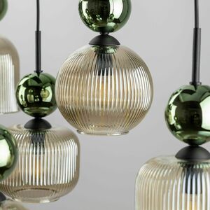 Sophia Green Cognac Pendelleuchte 8 Xe14 small 4