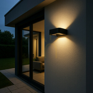 Arius Black Wandleuchte IP54 small 1