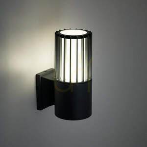 Ribo Gray Wandleuchte IP54 1 XE27 small 1