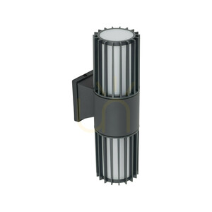 Ribo Gray Wandleuchte IP54 2 XE27 small 3