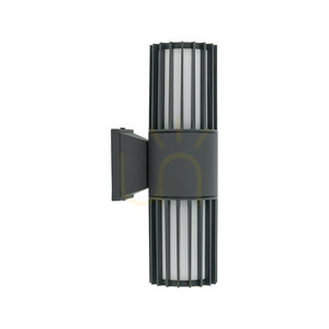 Ribo Gray Wandleuchte IP54 2 XE27 small 4