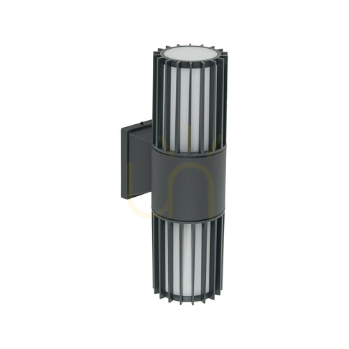 Prüfen Ribo Gray Wandleuchte IP54 2 XE27