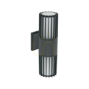 Ribo Gray Wandleuchte IP54 2 XE27 small 0