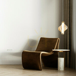 Elva Brass 8 W LED-Pendelleuchte small 1