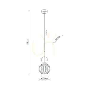Sophia Cognac White Pendelleuchte 1 Xe14 small 9