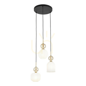 Sophia Cognacwhite Pendelleuchte, 3 Xe14 small 9
