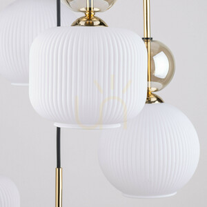 Sophia Cognac White Pendelleuchte, 5 Xe14 small 2