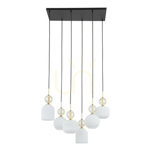 Sophia Cognac White Pendelleuchte, 6 Xe14 small 10
