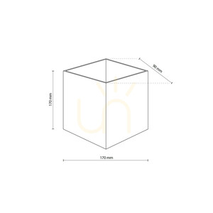 LED-Wandleuchte „Cube Gray“, Schutzart IP 54 small 5