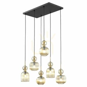 Sophia Cognac Pendelleuchte 6 Xe14 small 9