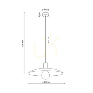 Astra New Brown Pendelleuchte 1 Xe27 small 6