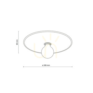 Calma Sabia Rafia Deckenleuchte 380 1 Xe27 small 5