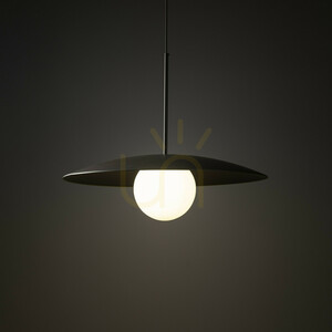 Pendelleuchte aus schiefergrauem, neuem braunem Glas, 1 Xe27 small 1