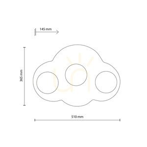 Cloud New White Wandleuchte 3 Xg9 small 5